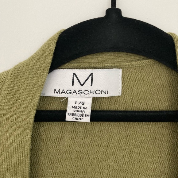 MAGASCHONI Olive Green Duster Long Cardigan ✨ 50% OFF BUNDLES ✨ - Picture 4 of 4